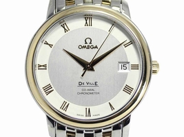 Omega Deville 43743100 18K Yellow Gold / Stainless Steel 37mm Mens Omega