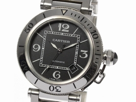 Cartier Pasha Sea-Timer W31077M7 Stainless Steel Automatic 40mm Mens Cartier