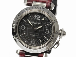 Cartier Pasha C W31079M7 Stainless Steel / Leather Automatic 35mm Unisex Cartier