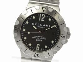 Bulgari Diagono Scuba SD38S Stainless Steel Automatic 38mm Mens Bulgari