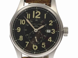Hamilton Khaki H706650 Stainless Steel / Leather Automatic 44mm Mens Hamilton