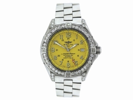Breitling Super Ocean A17345 Stainless Steel & Diamond Mens Breitling