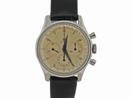 Omega 2451-7 Stainless Steel Hand Wind Chronograph 35mm Vintage C1950 Omega