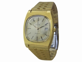 Omega Geneve Gold Plated Stainless Steel Automatic 36mm Mens Year 1970 Omega Geneve