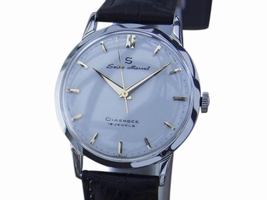 Seiko Marvel Stainless Steel & Leather Manual 34mm Mens 1960s Seiko