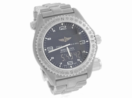 Breitling Emergency Mission E56121 Titanium & Gray Dial 43mm Mens