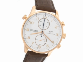 IWC Portuguese Rattrapante IW371204 18K Rose Gold 41mm Mens IWC