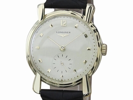 Longines 14K Yellow Gold Swiss Made Manual 33mm Mens Dress 1960s Longines