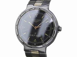 Longines Conquest 18K Gold & Titanium Quartz 33mm Mens 1990s Longines