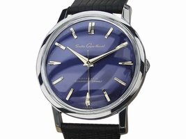 Seiko Gyro Marvel Stainless Steel & Leather Automatic 36mm Mens 1960 Seiko