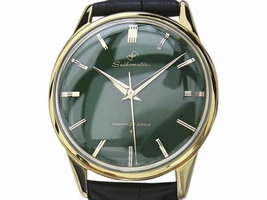 Seiko Seikomatic Gold Plated & Leather Automatic 37mm Mens Seiko