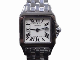 Cartier Santos Demoiselle 2698 Stainless Steel & White Dial 21.65mm Womens CARTIER