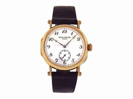 Patek Philippe Calatrava Officers 3960J 18K Yellow Gold Manual Wind 21mm Mens Patek Philippe