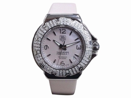 Tag Heuer Formula One WAC1216 Stainless Steel & Pink Mother of Pearl Dial 37mm Womens TAG Heuer