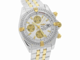 Breitling Chronomat Evolution B13356 18K Yellow Gold & Stainless Steel Automatic 44mm Mens