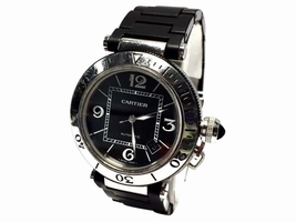 Cartier Pasha De Cartier Stainless Steel Rotating Bezel 40.5mm Mens Cartier