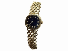 Patek Philippe 18K Yellow Gold & Blue Dial 20mm Womens Patek Philippe