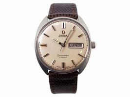Omega Seamaster Cosmic Stainless Steel / Leather Automatic Vintage 35mm Mens Omega
