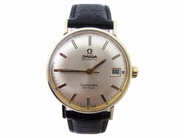 Omega Seamaster De Ville 14K Yellow Gold Automatic Vintage 34mm Mens 1960s Omega