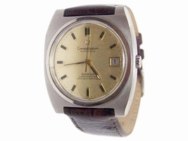 Omega Constellation Stainless Steel / Leather Vintage 36mm Mens Omega