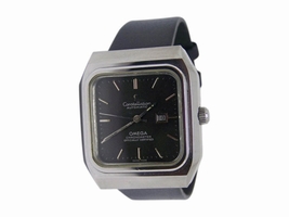Omega Constellation Stainless Steel / Leather Vintage 37.5mm Mens Omega