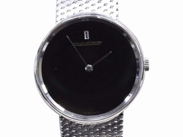 Jaeger-LeCoultre 18K White Gold with Black Dial 32mm Mens Jaeger LeCoultre