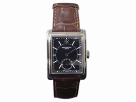 Patek Philippe Gondolo 5010G 18K White Gold & Black Dial 25mm Mens Patek Philippe