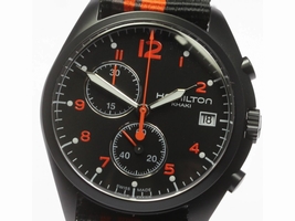 Hamilton Khaki H76582933 Stainless Steel & Nylon Quartz 43mm Men's Hamilton