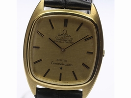Omega Constellation Yellow Gold / Leather Automatic 31mm Vintage Mens Omega