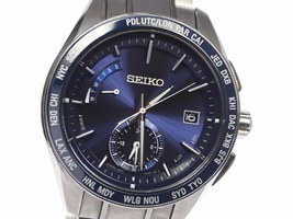 Seiko Brightz SAGA177 Titanium & Ceramic with Blue Dial 43mm Mens Seiko
