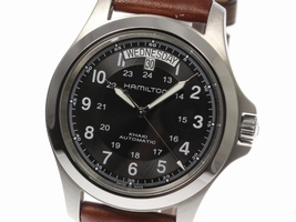 Hamilton Khaki King H644550 Stainless Steel / Leather Automatic 40mm Mens Hamilton