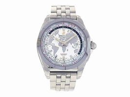 Breitling Galactic Unitime WB3510 Stainless Steel with White Dial Automatic 44mm Mens Breitling
