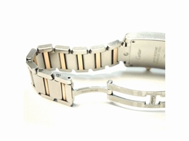 Cartier Tank Francaise 18k Rose Gold & Steel Pink Mother-of-Pearl Ladies Cartier