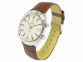 Omega Seamaster Chronostop Stainless Steel & Leather Hand Winding Mens Omega