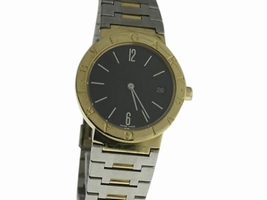 Bulgari 18K Yellow Gold & Stainless Steel 33mm Womens Bvlgari