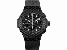 Hublot Big Bang 301.QX.1724.RX Black PVD Stainless Steel & Rubber with Black Carbon Fiber Dial Automatic 44mm Mens Hublot