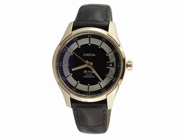 Omega Deville O43163412113001 18K Rose Gold Hour Vision Brown Dial Mens Omega