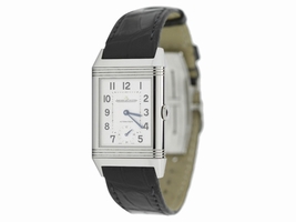 Jaeger LeCoultre Reverso Q3808420 Stainless Steel & Leather Automatic 27mm Mens Jaeger LeCoultre