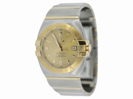 Omega Constellatioin 123.20.38.21.02 Two Tone Gold Double Eagle Co-Axial Mens Omega