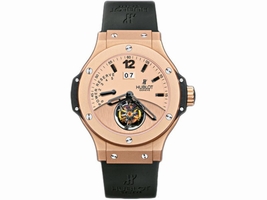 Hublot Big Bang Tourbillon 302.PI.500.RX 18K Rose Gold & Black Rubber 44mm Mens Hublot