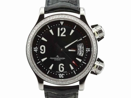 Jaeger LeCoultre Master Compressor 148.8.60 Stainless Steel & Leather wDiamond Automatic 37mm Womens Jaeger LeCoultre