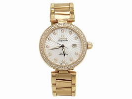 Omega Deville Ladymatic O42565342055001 18K Rose Gold & Diamonds 34mm Womens 2017 Omega