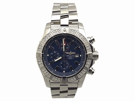 Breitling Super Avenger A1337053/C75 Stainless Steel & Blue Dial 48mm Mens Breitling