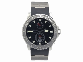 Ulysse Nardin Maxi Marine Diver 263-33 Stainless Steel / Titanium & Rubber with Black Dial 43mm Mens Ulysse Nardin