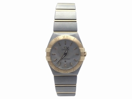 Omega Constellation Stainless Steel and 18K Rose Gold Silver Dial Quartz 23.5mm Womens Omega