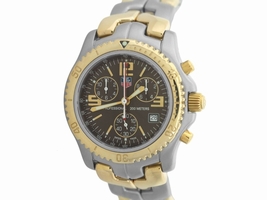 Tag Heuer Link Calibre S CT1150 18K Yellow Gold & Stainless Steel 42mm Mens Tag Heuer