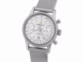 Breitling Transocean Chronograph A41310 Stainless Steel with Diamond Automatic 38mm Mens 2014 Breitling