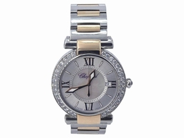 Chopard Imperiale Stainless Steel & 18K Rose Gold Quartz Diamond Bezel 36mm Womens Chopard
