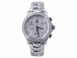 Tag Heuer Carrera CJF1314.BA0580 Mother Of Pearl Diamond Dial & Bezel 33mm Womens Tag Heuer