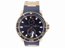 Ulysse Nardin Marine 266-37 18K Rose Gold & Rubber 43mm Mens Ulysse Nardin